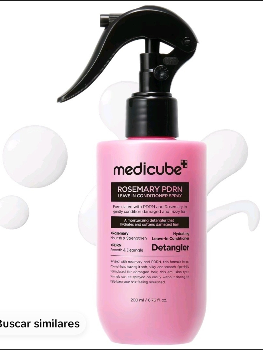 medicube Rosemary PDRN Leave-In Conditioner Spray Leave-In Detangler Spray in